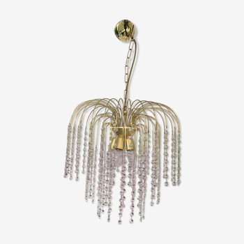 Crystal spider chandelier 1970