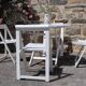 Garden furniture years 40 table and 4 chairs