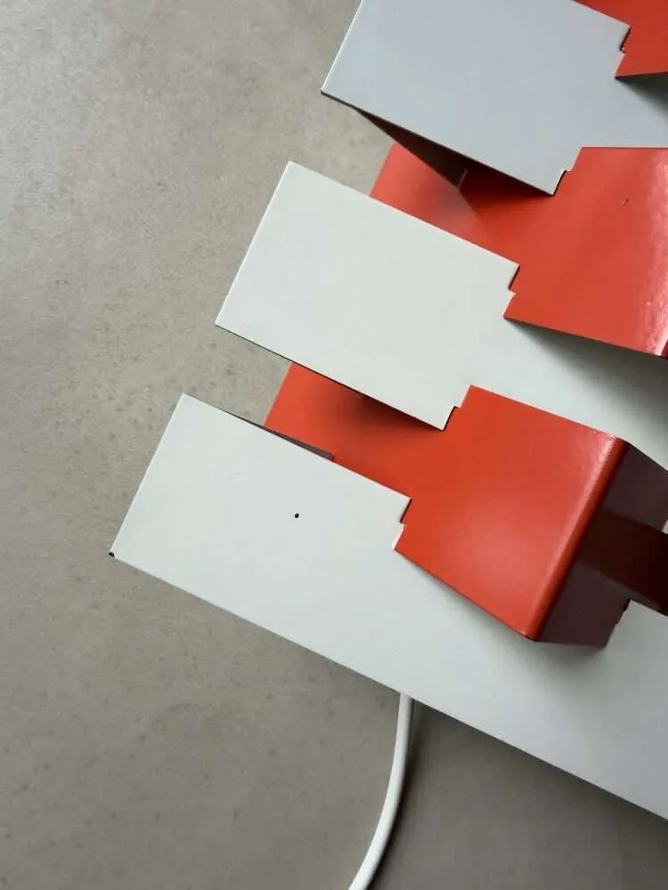 Anvia wall lamp Hoogervorst white orange 60s