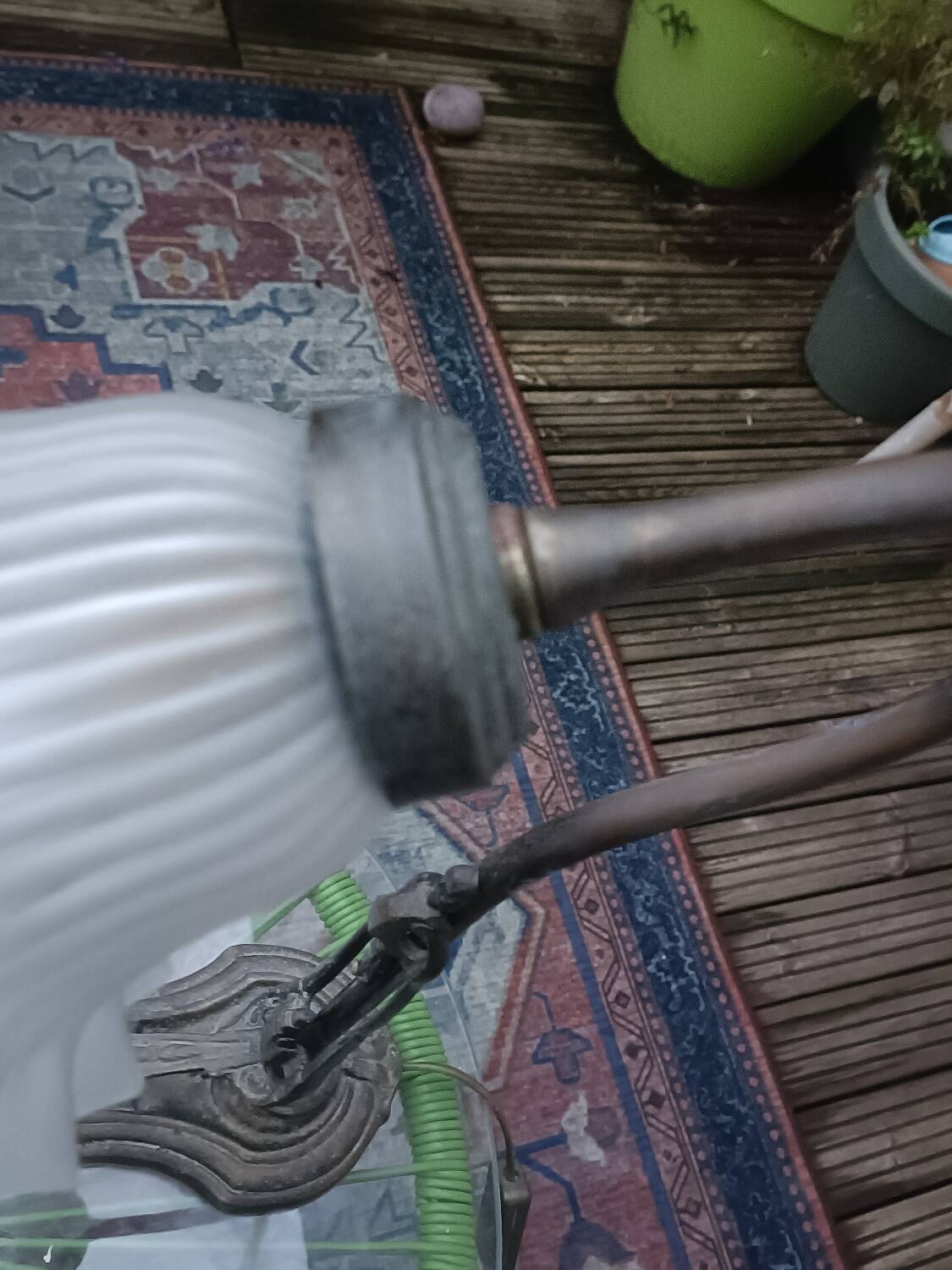 Art Deco gooseneck lamp