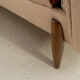 Scandinavian 3-seater sofa in beige, completely restored
