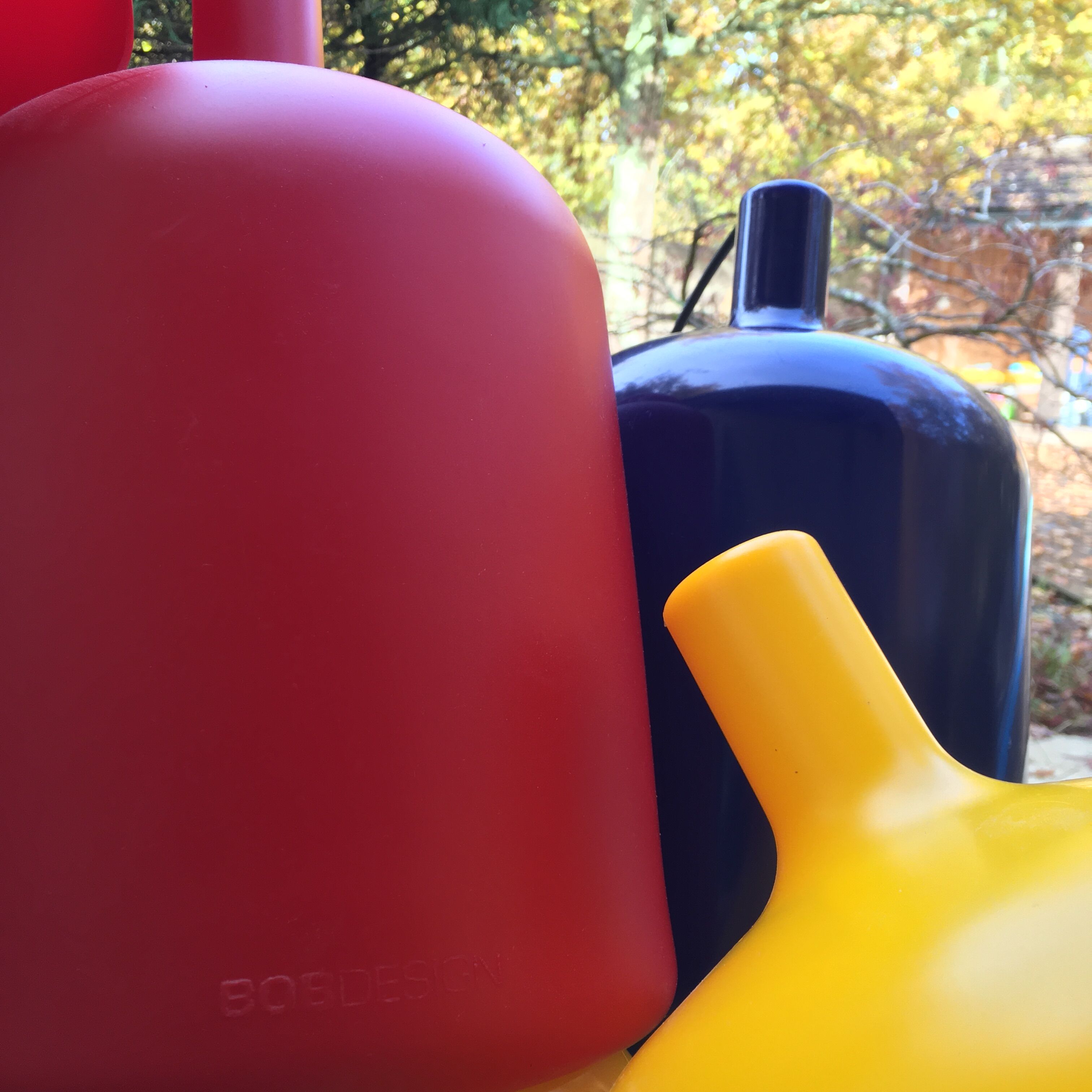 Bulb suspension by Bob Design in red