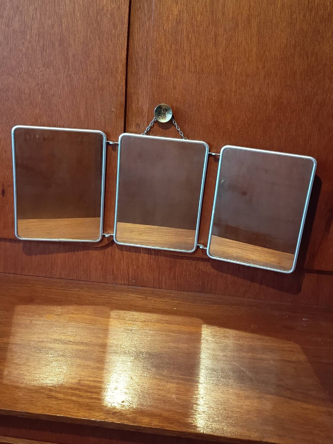 Barber mirror triptych