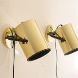 Pair of Scandinavian vintage wall lamps 1970
