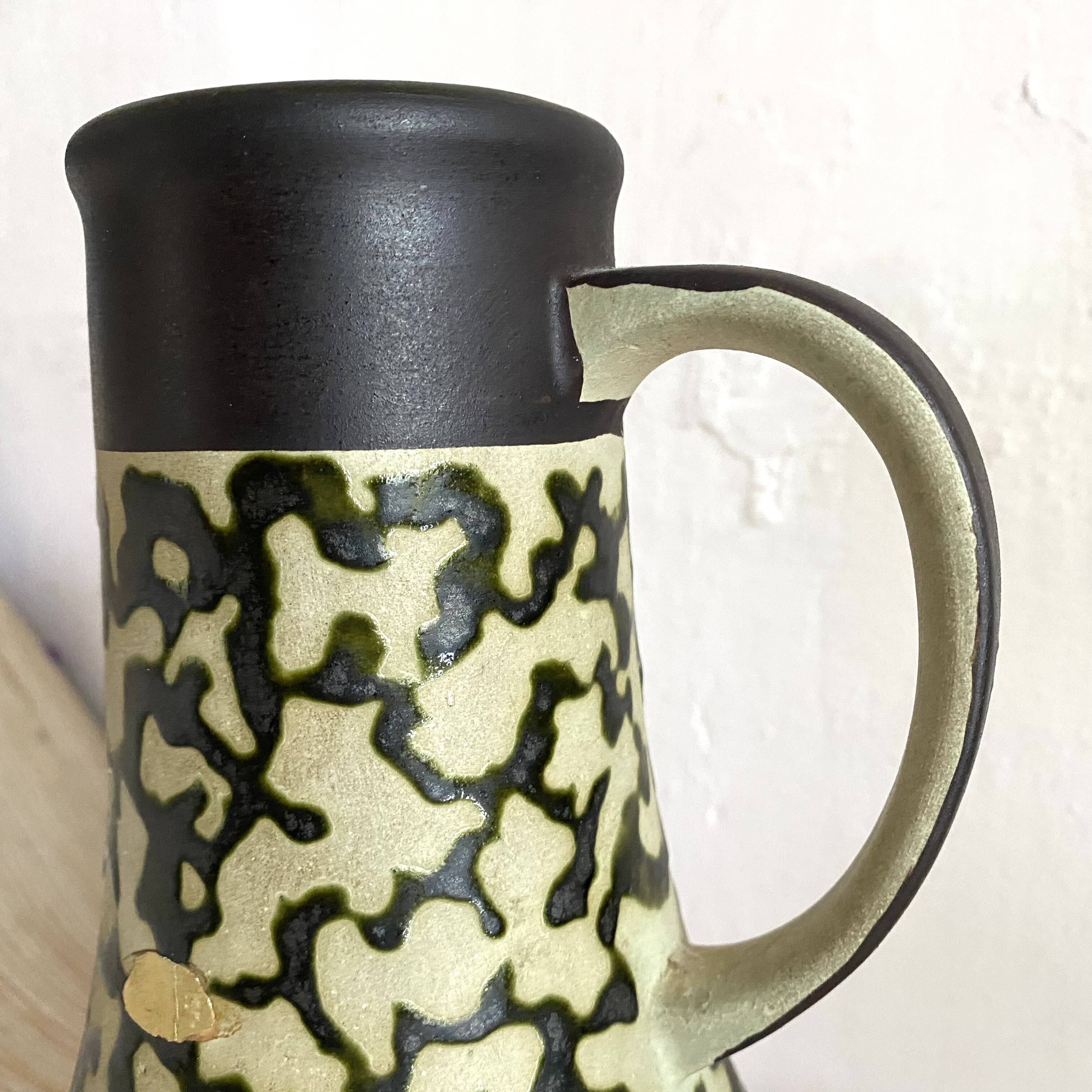 Fat Lava West Germany ceramic jug vase, 1970s