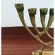 Vintage brass wainberg m8534 israel menora 9 candle holder