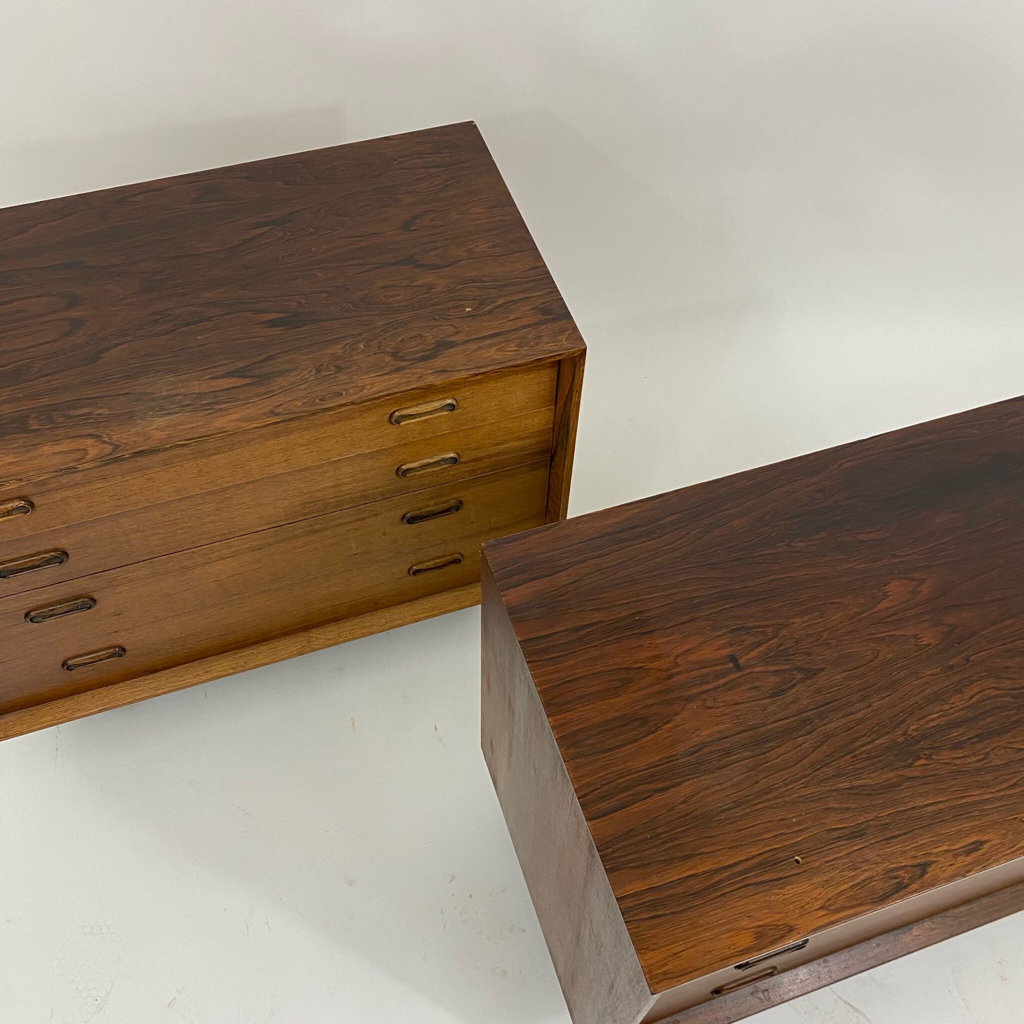 Pair of Scandinavian rosewood dressers from the 60s.