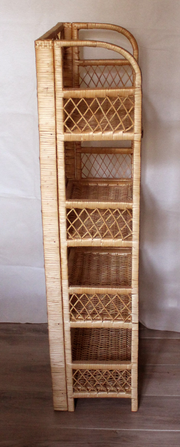 Rattan shelf