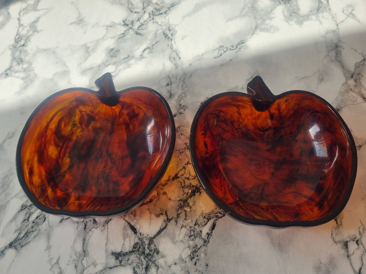 Set of two 1970s trinket trays.
