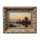 Table HSP "Crepuscular landscape" H.C. Delpy 1842-1910 ec. Barbizon