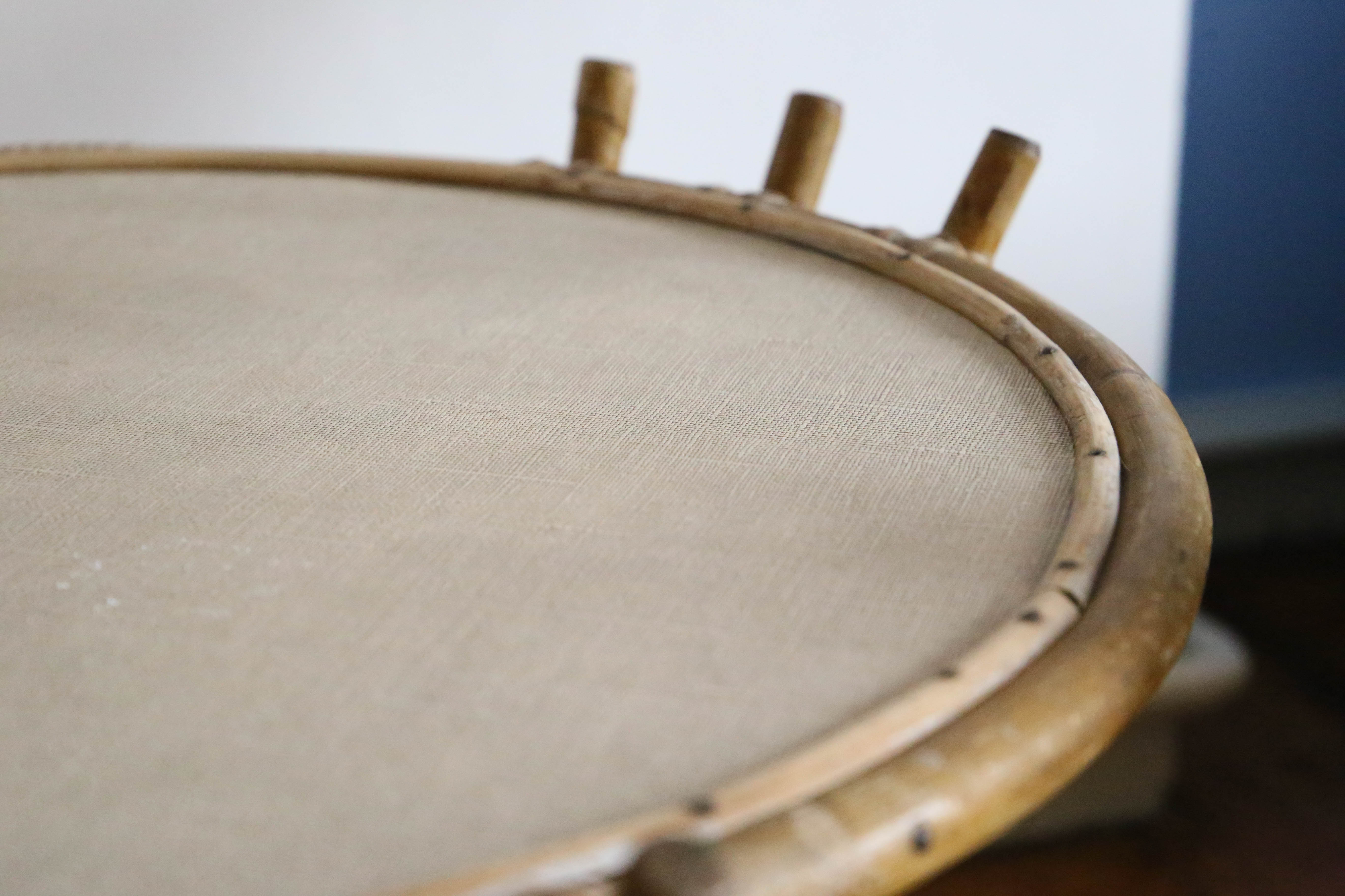 Nice rattan coffee table, vintage