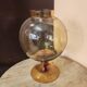 Balloon vase Empolie in blown amber glass Italy 1970