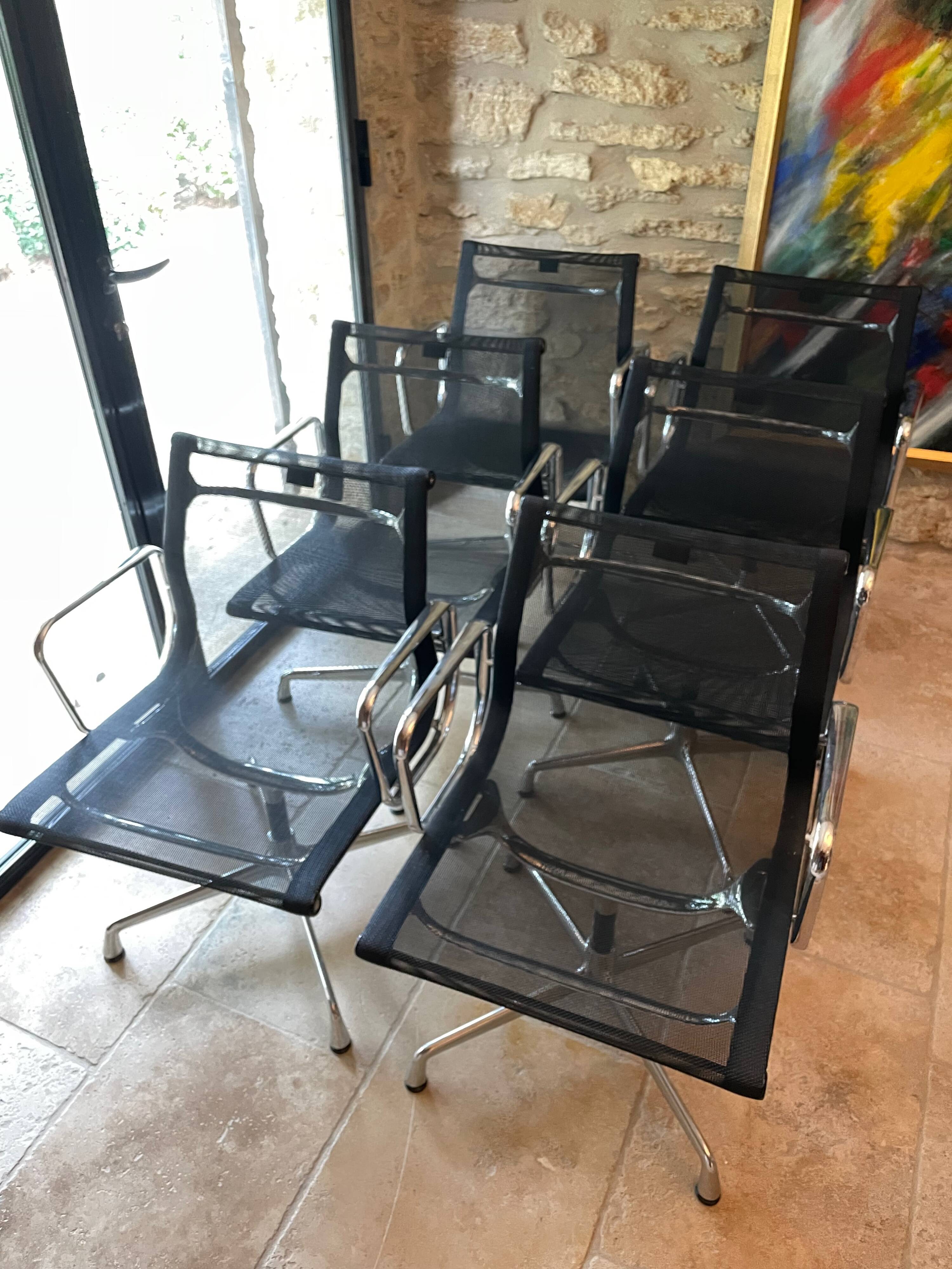 Vitra Aluminum Chair EA108 - Charles Eames: Set of 6