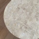 Table basse vintage en pierre de Mactan