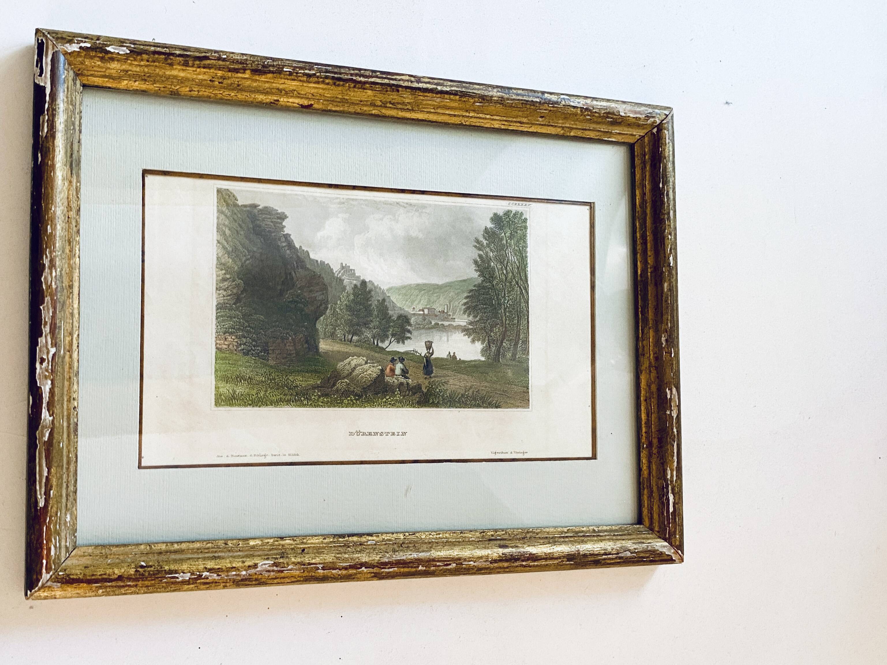 Gravure d’Eigenthum d. Verleger, XIXe siècle, cadre bois vitré