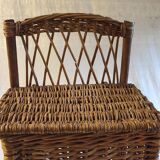 Wicker bread bin - mid-20th century