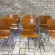 6 vintage Scandinavian chairs from the 1970s.