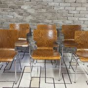 6 vintage Scandinavian chairs from the 1970s.
