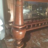 Service Henri ll in walnut, marble top