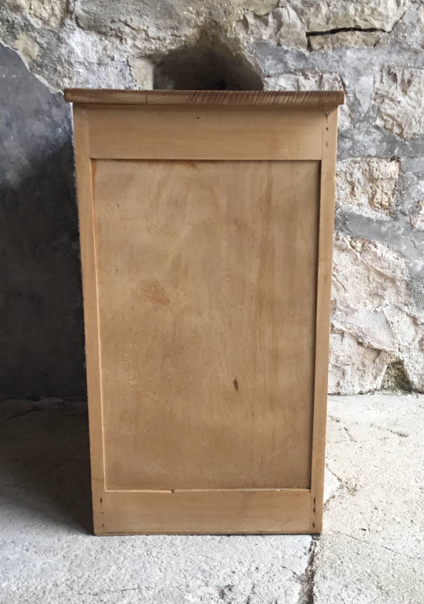 Parisian sideboard in raw wood - vintage 1960