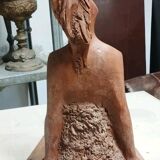 Terracotta sculpture of a female nude by Alberto Sparapani, signed.