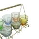 Ensemble de cabaret en verre, moderne du milieu du siècle, Belgique, années 1960.