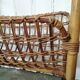 Porte revues vintage rotin et bambou