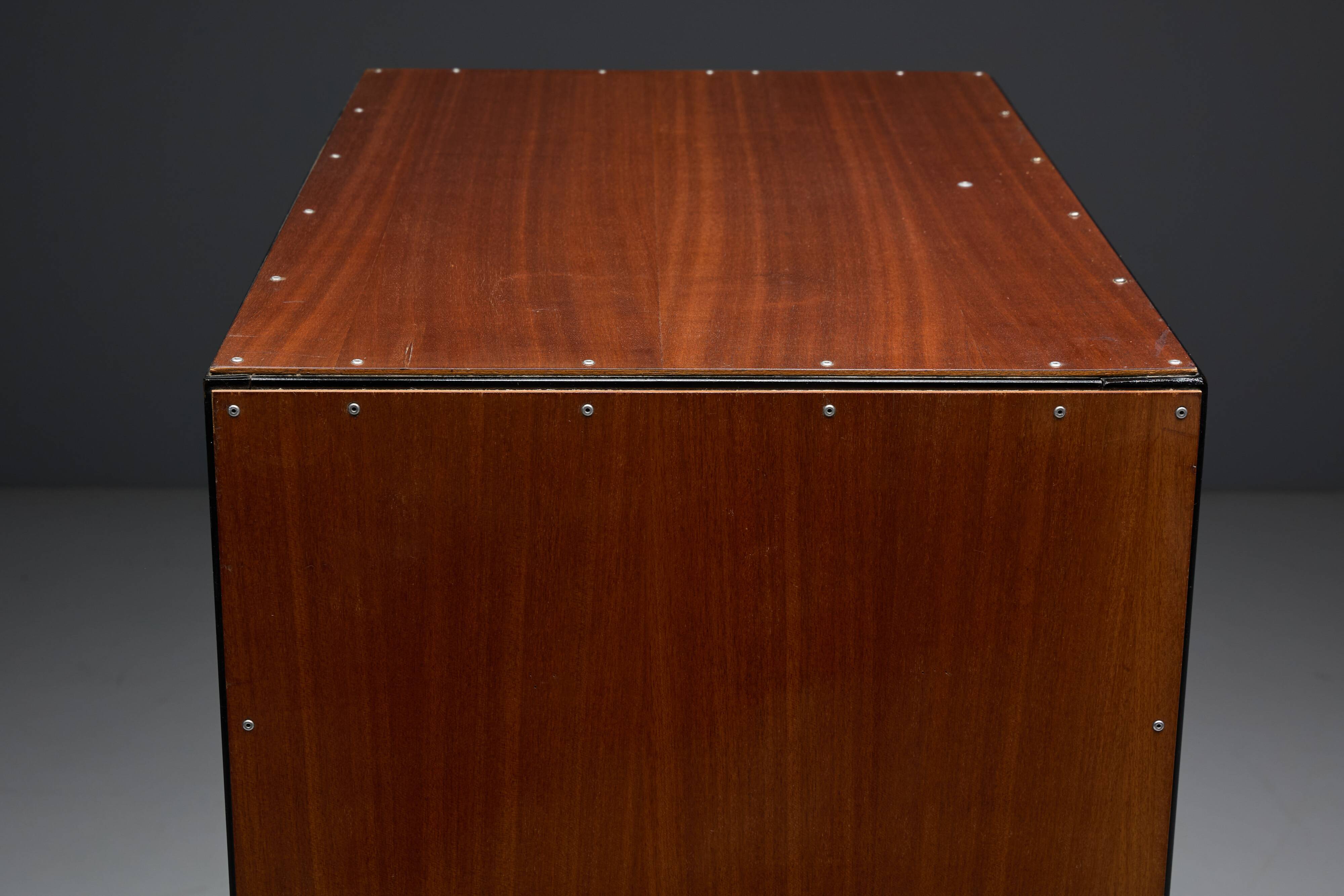 Modernist wardrobes by Willy Van Der Meeren for Tubax, Belgium, 1950s