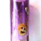 Legras enameled vase, multicolored pansies, colorless gradient purple glass