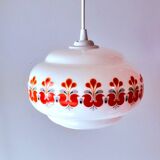 Suspension in opaline screen-printed 1970