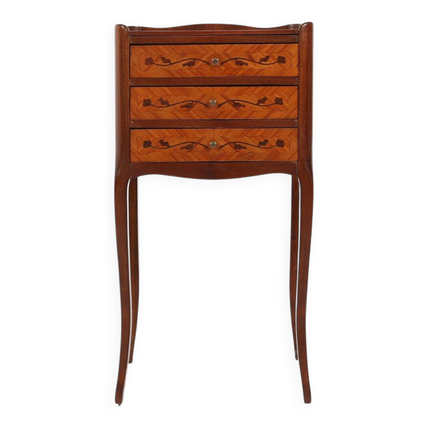 Table de nuit ou petit cabinet de style Napoléon III du 20e siècle