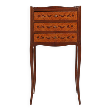 Table de nuit ou petit cabinet de style Napoléon III du 20e siècle