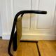 Piece of sofa smoked glass and fabric 70s