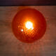Lampe de table rouge verre de Murano, Venini Balloton