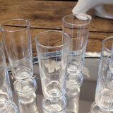 80's champagne flutes