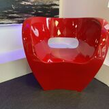 Set of 2 red Little Albert armchairs by Ron Arad for Moroso