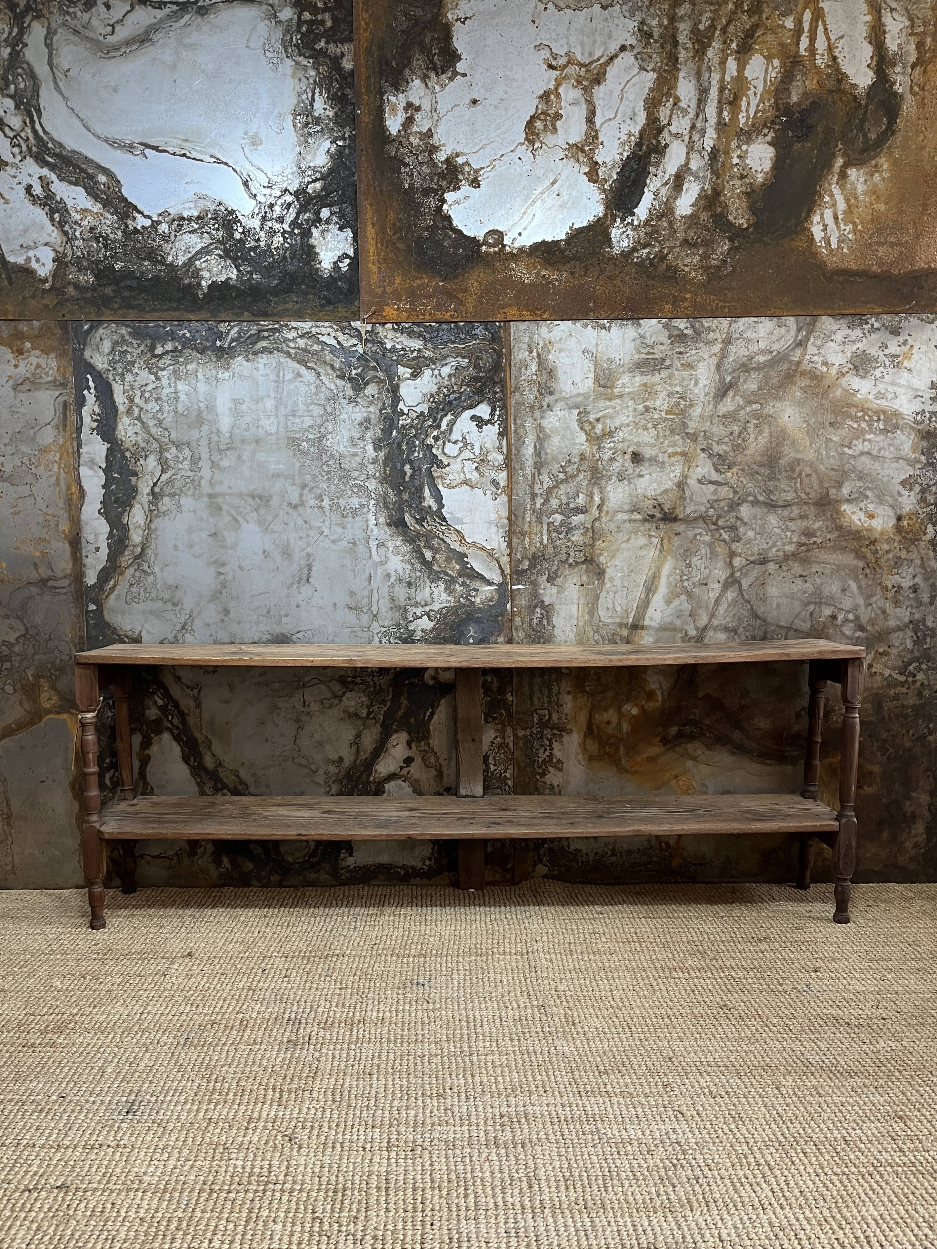 Antique grocery store shelf