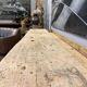 Raw wood workbench