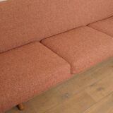Vintage sofa | 3-seater | ML-90 | pink | reupholstered