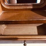 Wooden dressing mirror with drawer