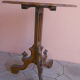 Table gueridon avec plateau abattant