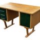 Bureau vintage des années 1960, design de bureau compact