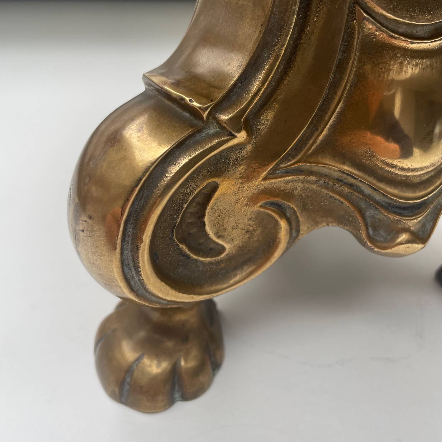 Large brass candle holder