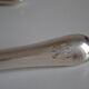 12 dessert knives old metal silver monogram
