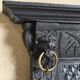 1920s mirror in dark grey painted oak