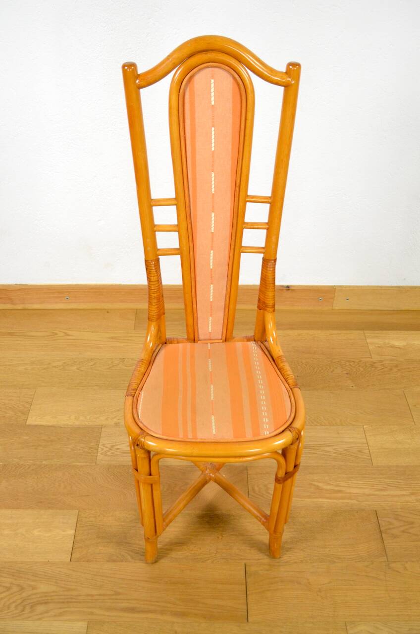 6 Vintage Bamboo & Rattan Chairs from the 1970s / 1980s