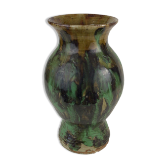 Sandstone vase signed Talbot La Borne