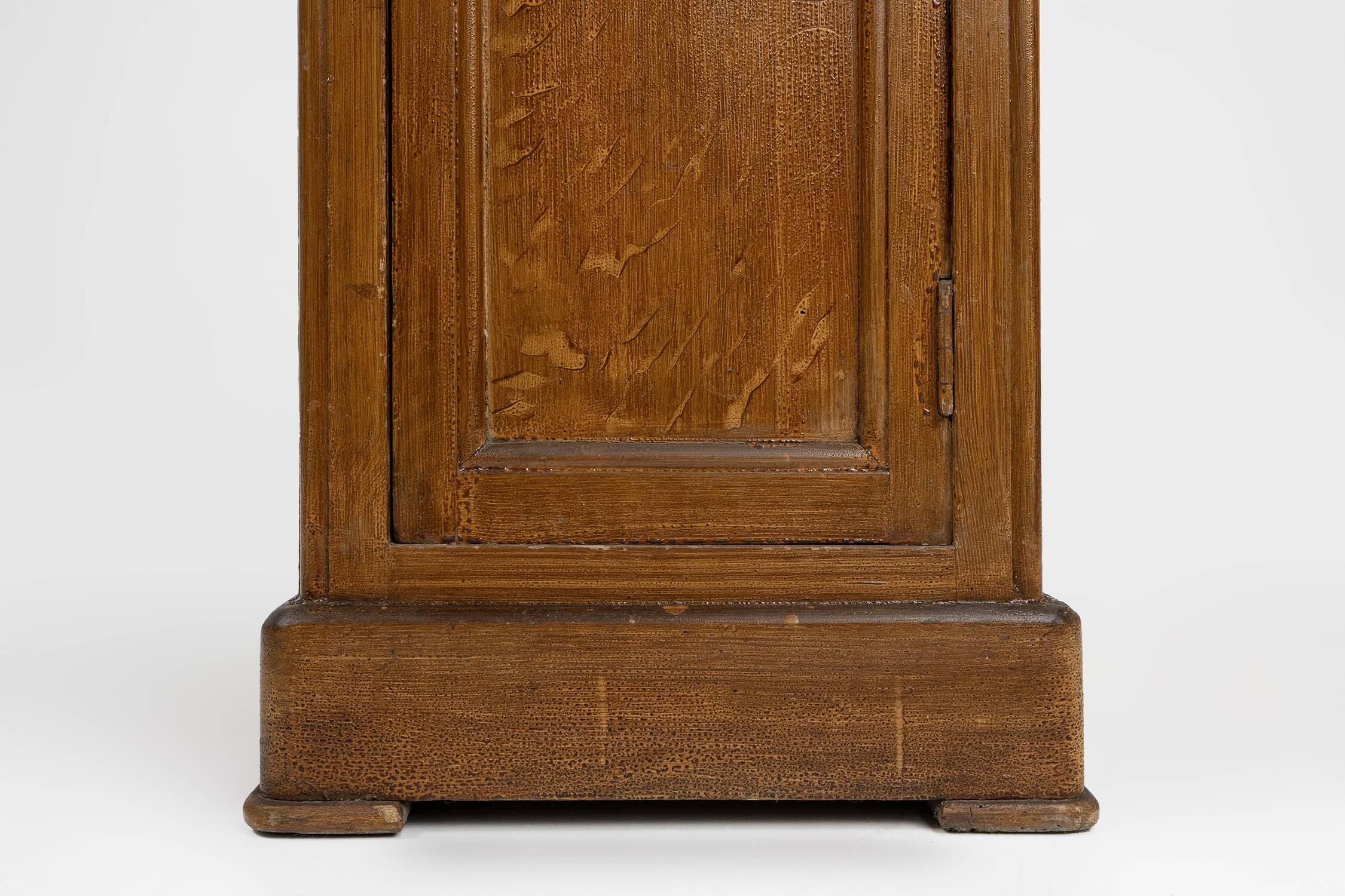 French Art Deco nightstand in varnished wood, ca. 1930