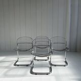 Set of 4 "Sabrina" chairs by Gastone Rinaldi