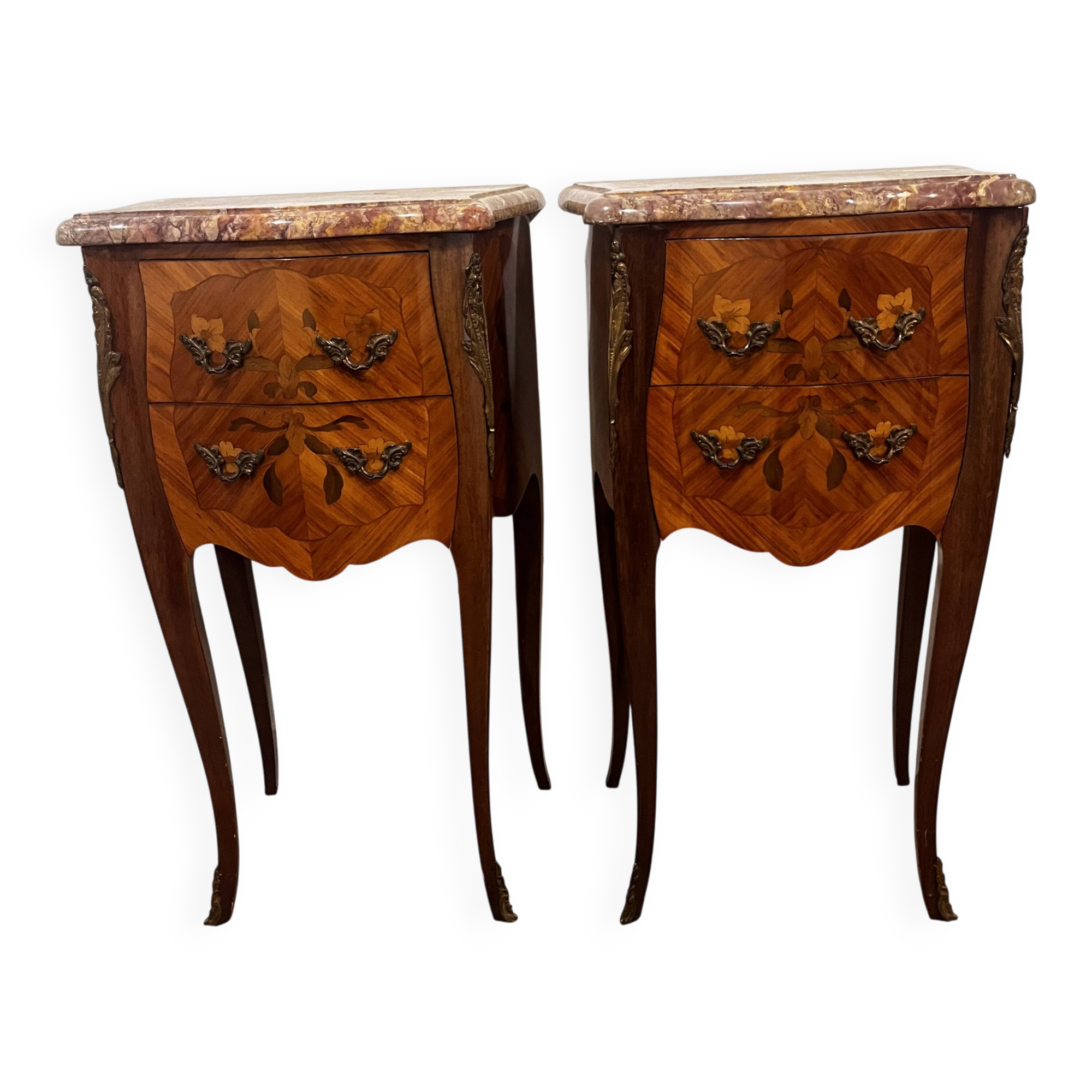 Pair of Louis XV bedside tables
